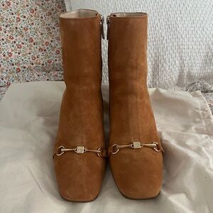Hogl 70s collection red leather boots